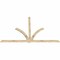 Ekena Millwork Redmond Rough Sawn Timber Gable Bracket, Douglas Fir, 108"W x 68"H x 2"D x 4"F, 15/12 Pitch GBW108X68X0204RED00RDF - alternate 4